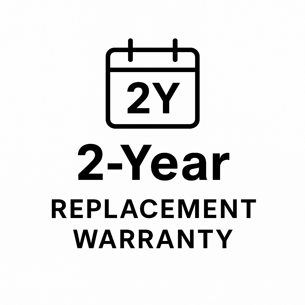 FanLamp Pro comes with a 2-year warranty symbol